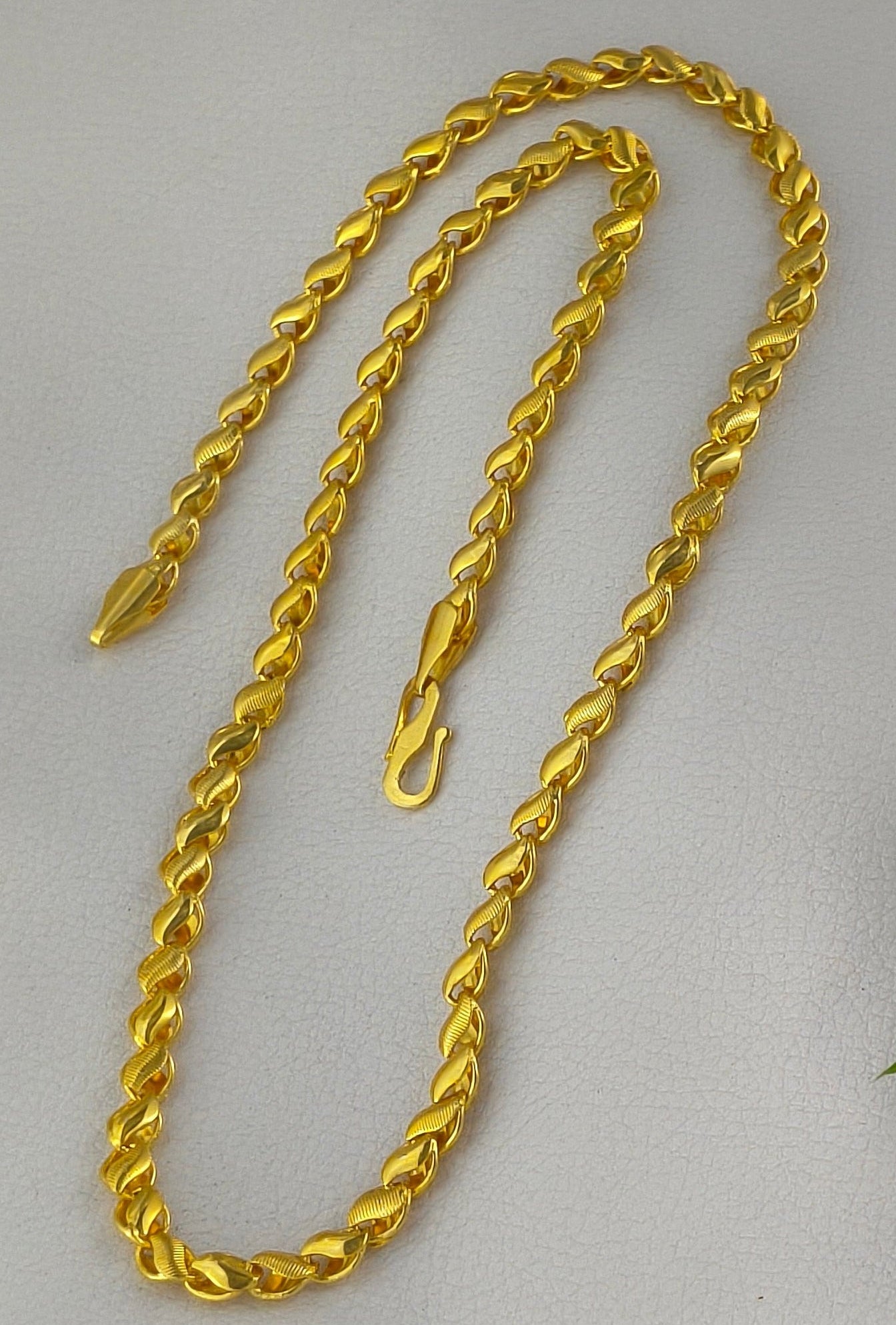 High Gold Plated Lotus Chain For Men.