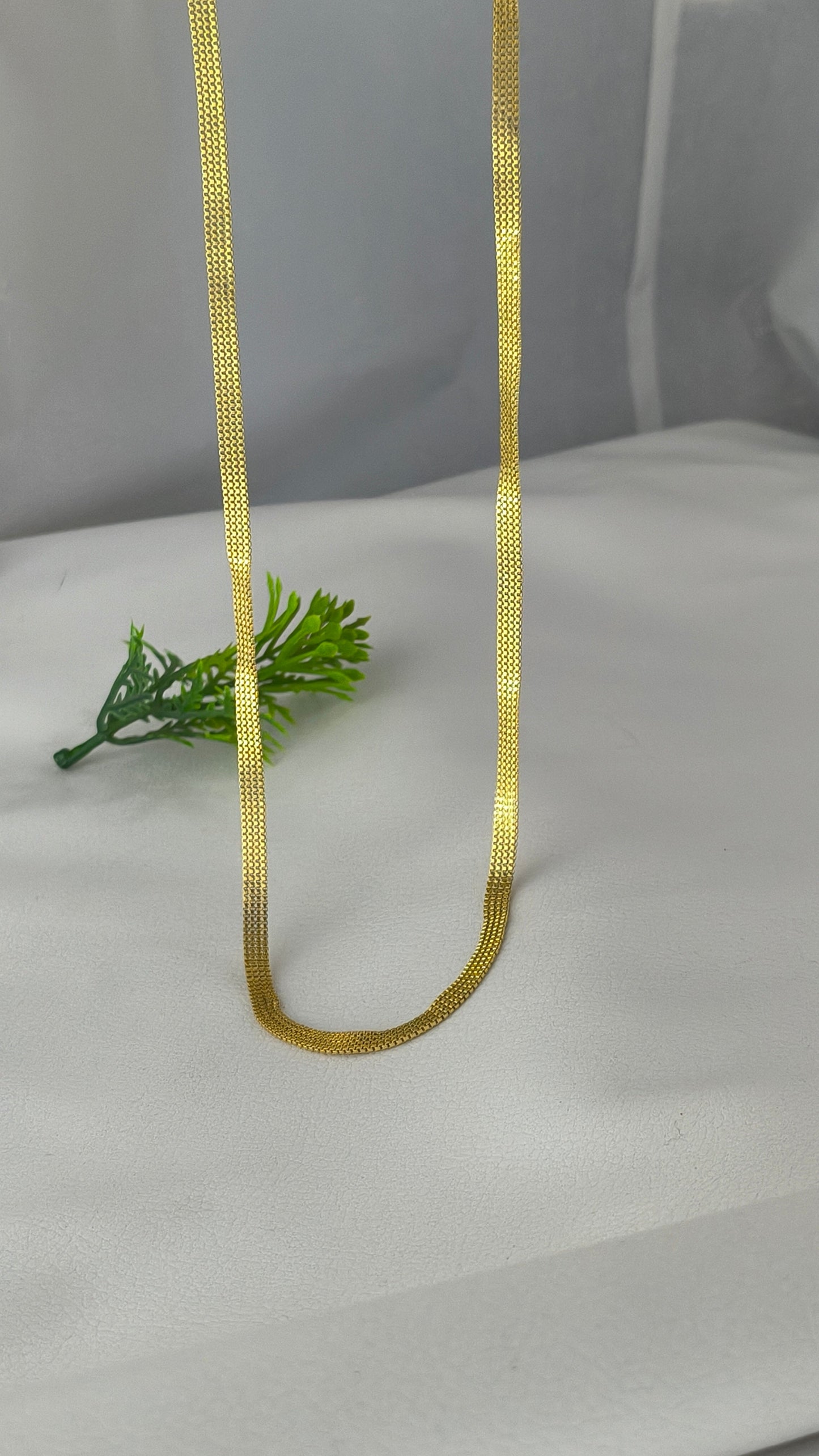 Gold Plated Trending Design Partywear 4Line Chain.