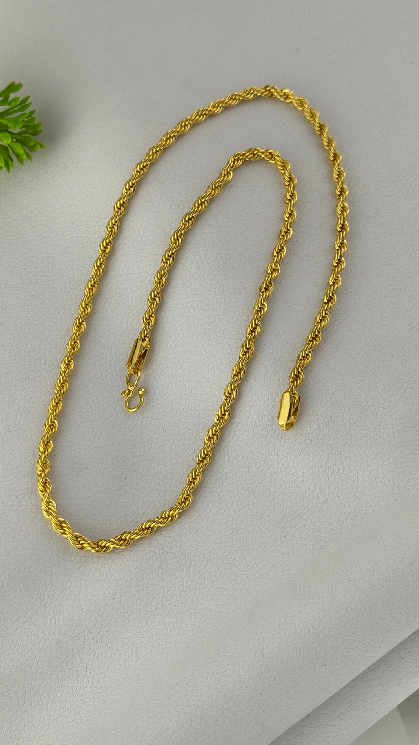 Gold-plated Rope chain For Men.