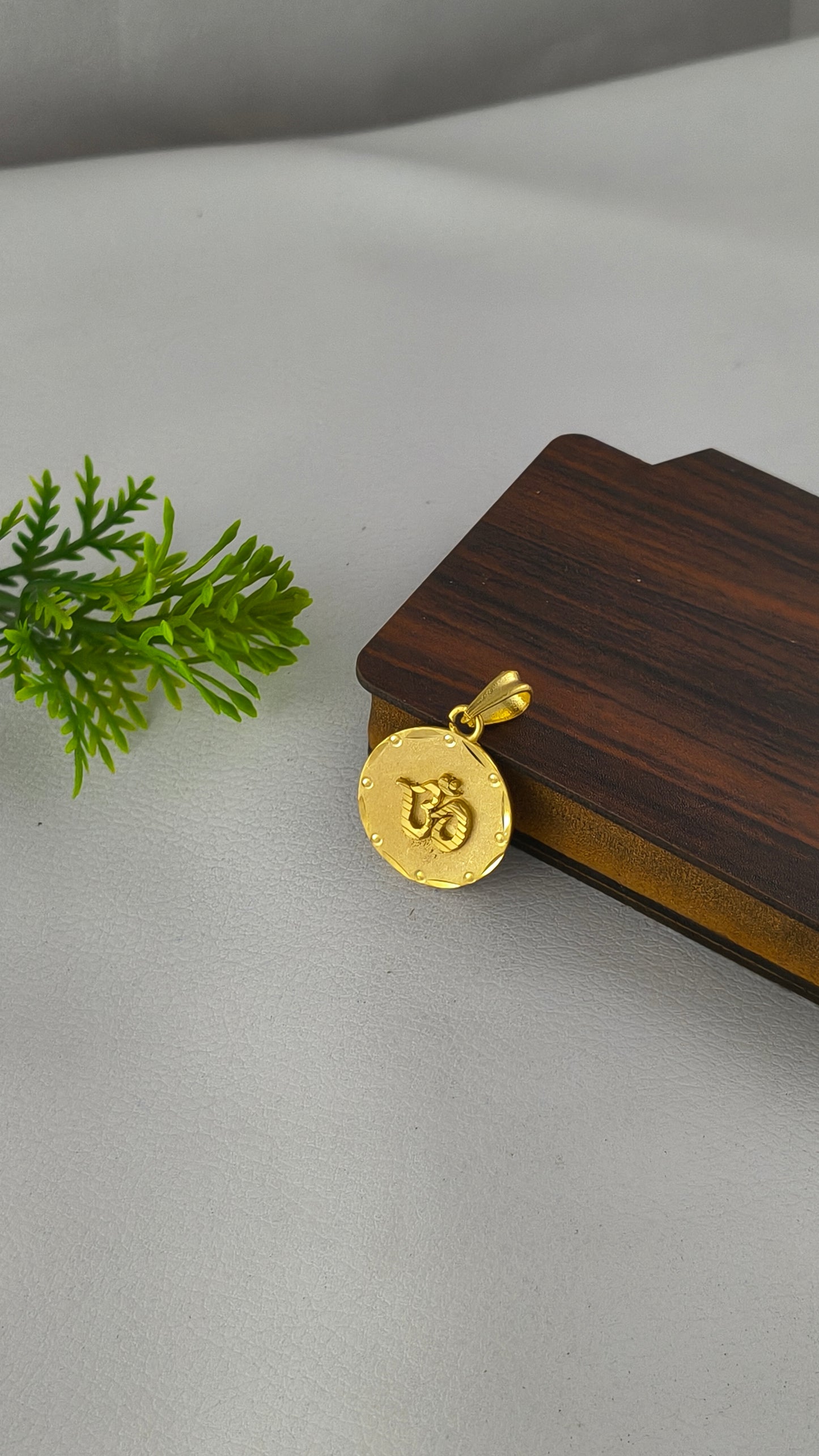 OM Highly Gold Plated Pendant From Arbuda Imitation.