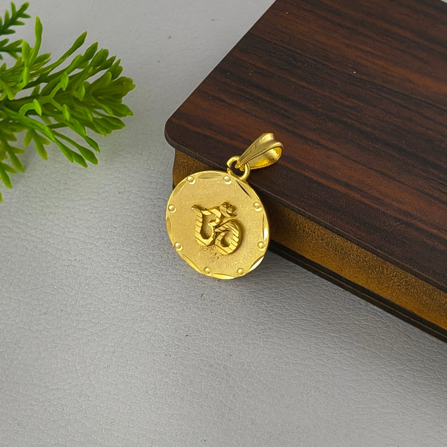 One Gram Gold Plated OM Highly Gold Plated Pendant From Arbuda Imitation.