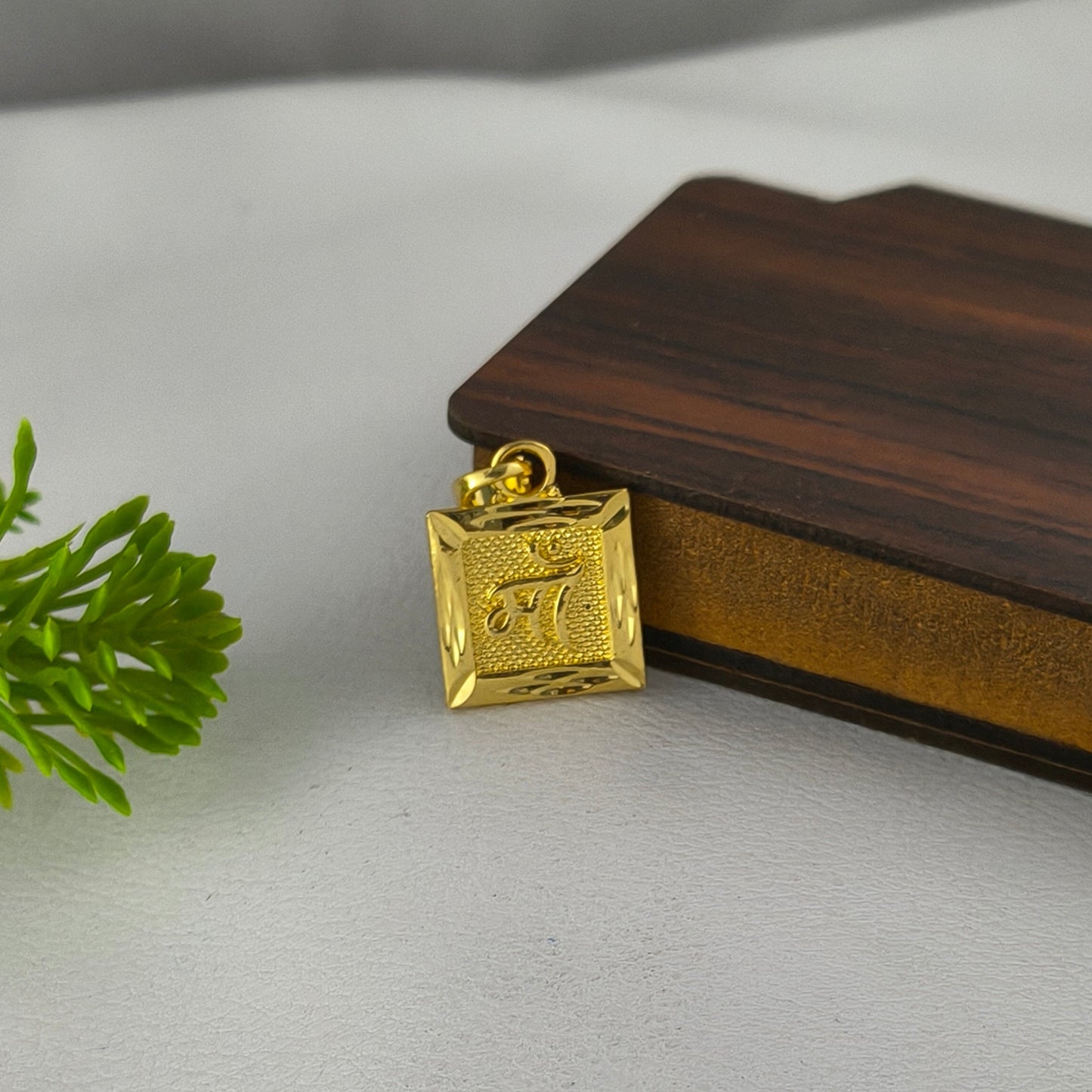 One Gram Gold Plated Stylish Maa Pendant.