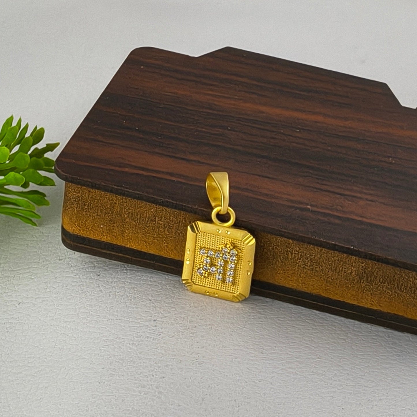 One Gram Gold Plated Stylish Design "Maa" Pendant.