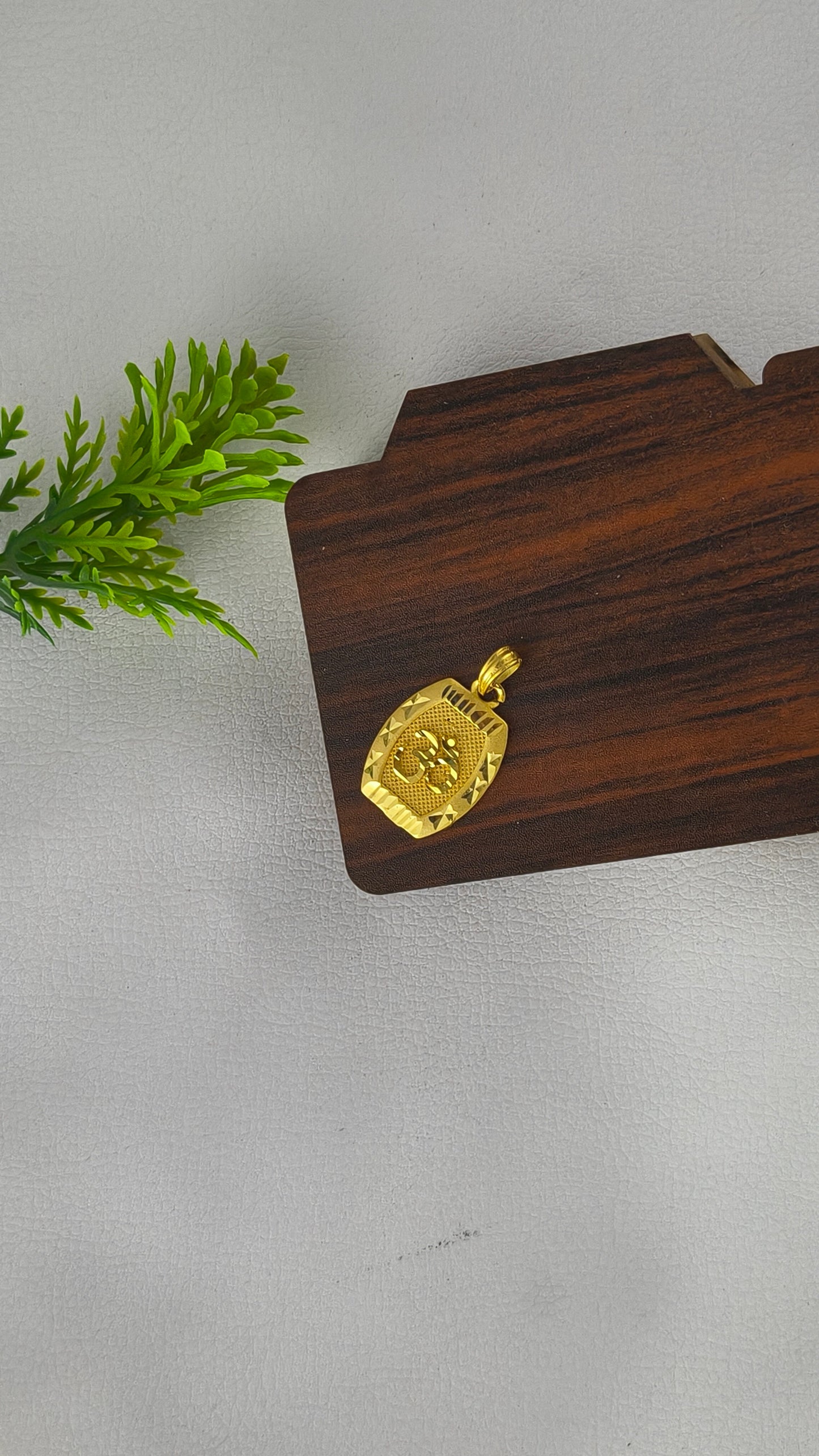 Gold Plated Om Stylish Pendant