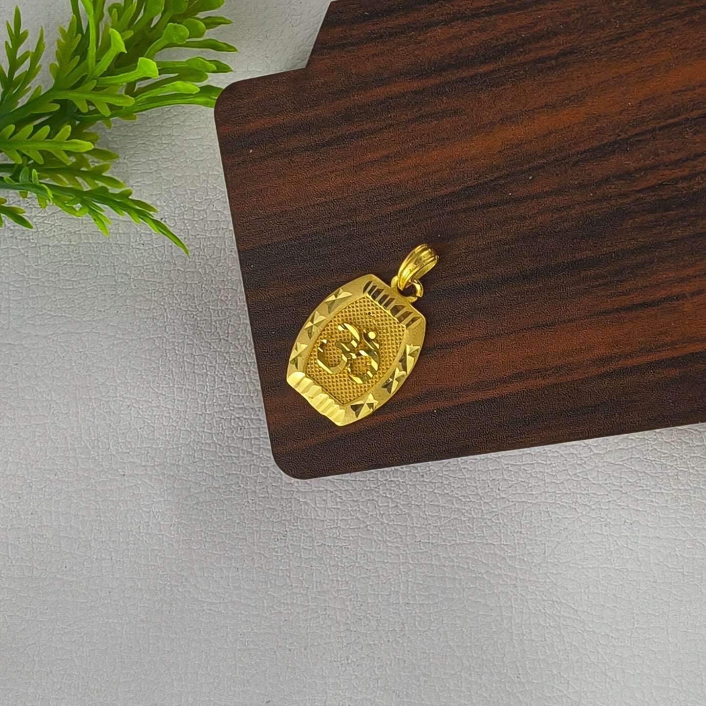One Gram Gold Plated Om Stylish Pendant.