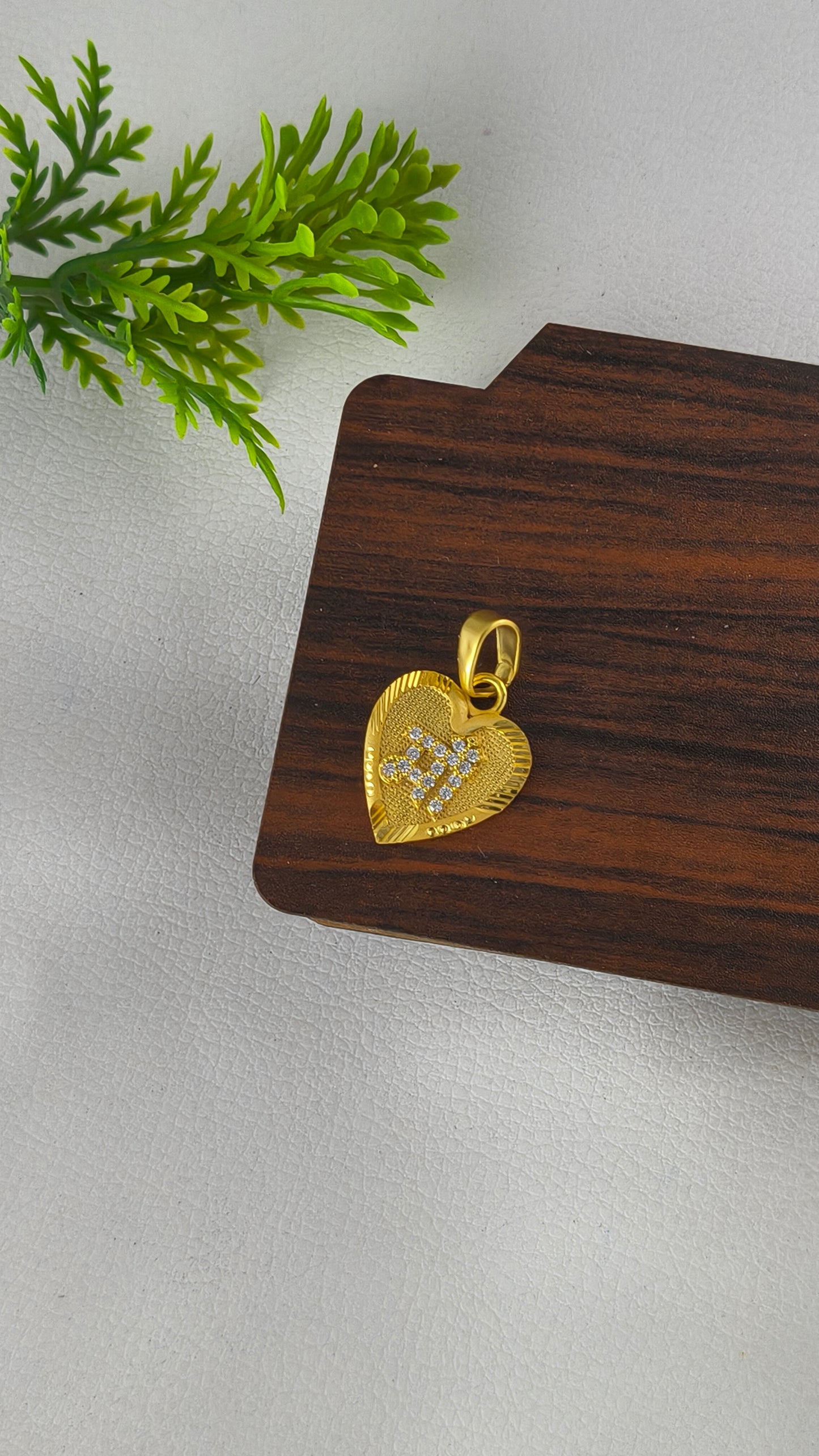 High Gold Plated Maa heart pendant.