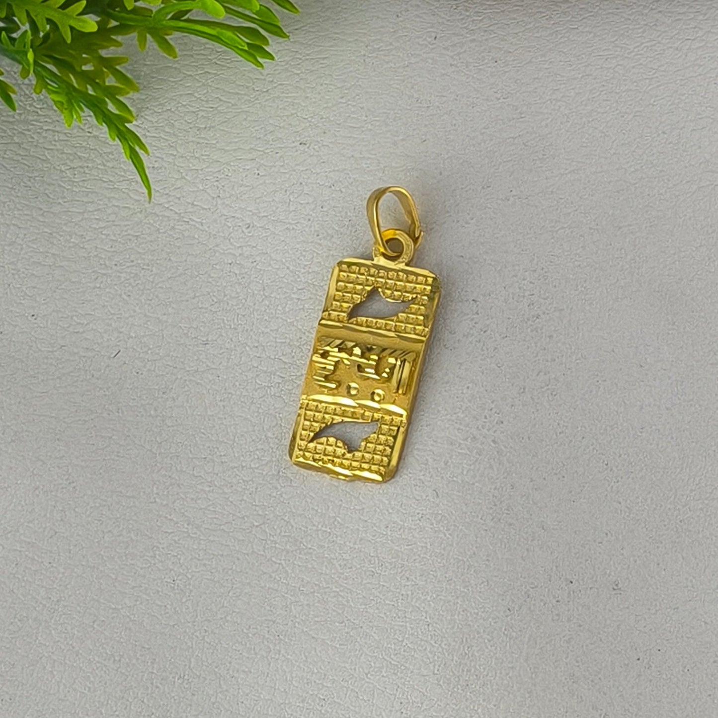 One Gram gold plated Krishna Name Gold Plated Pendant.