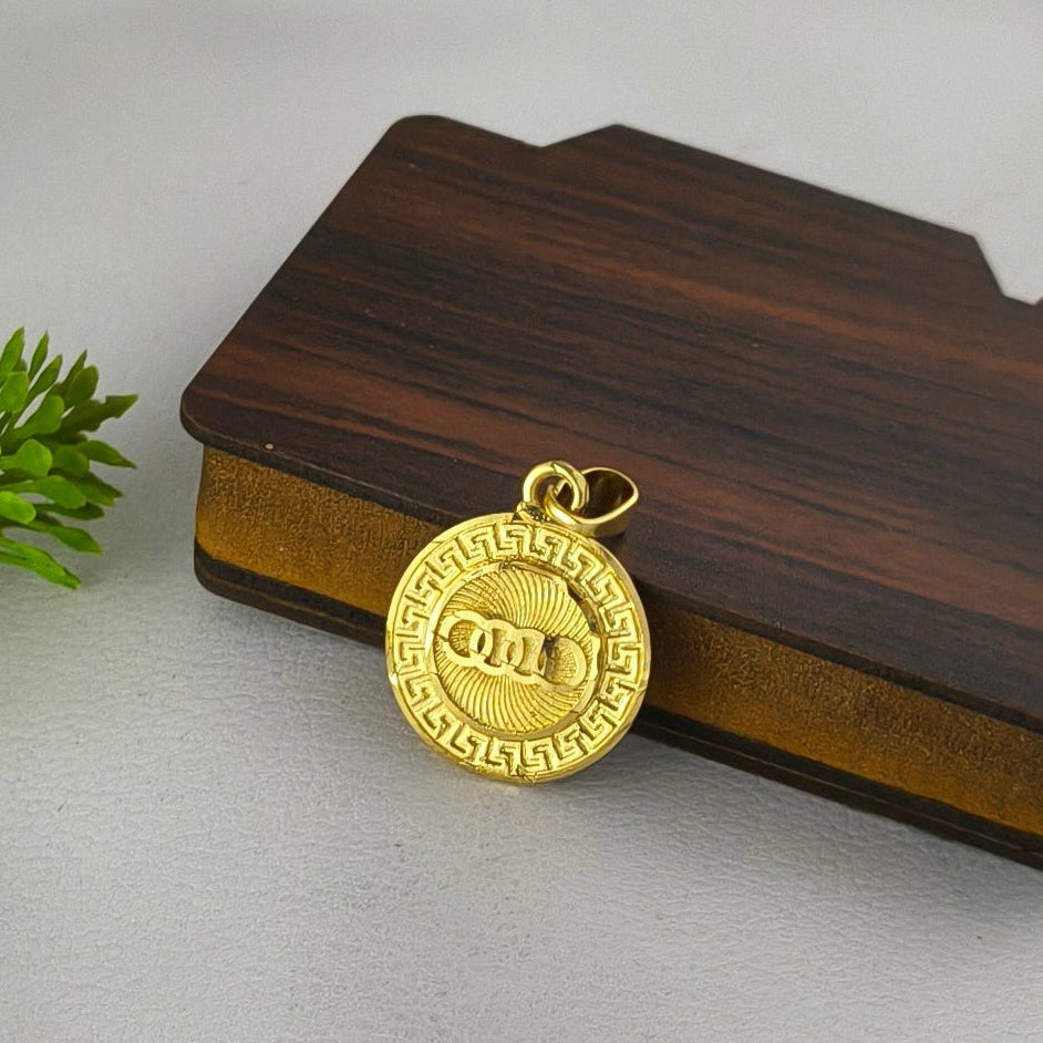 One Gram Gold Plated stylish-design AUDI Pendant.