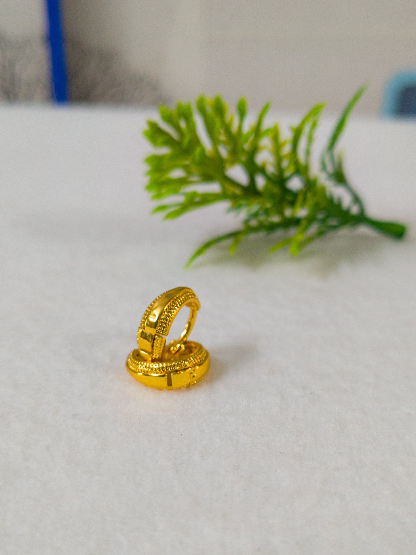 One Gram Gold Plated Rajwadi Design Earrings.