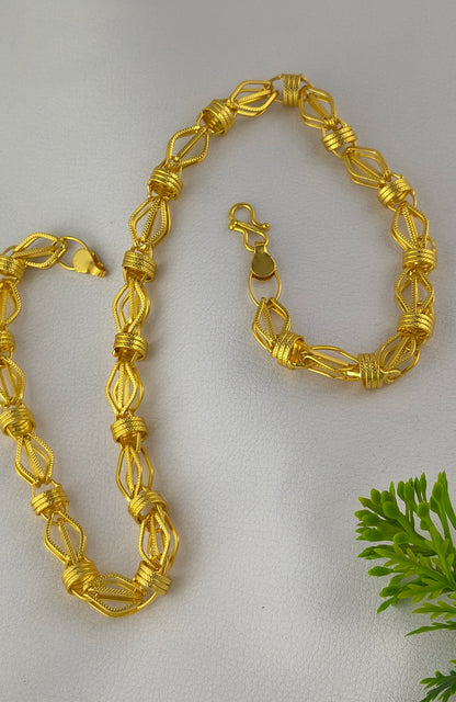 High Gold Plated Royal Handmade Design chain For Men