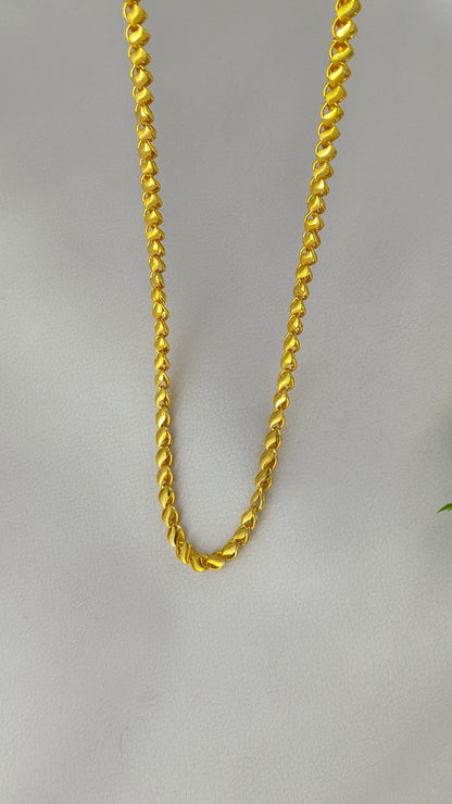 High Gold Plated Lotus Chain For Men