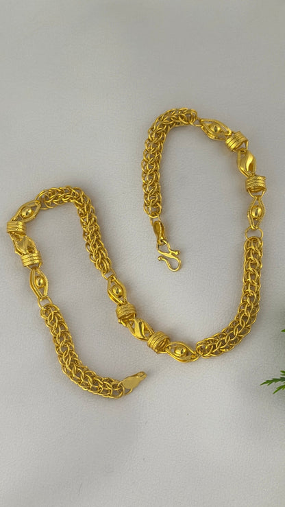 High Gold Plated Indo Design Chain For Men