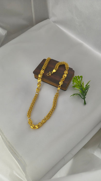 High Gold Plated Indo Design Chain For Men