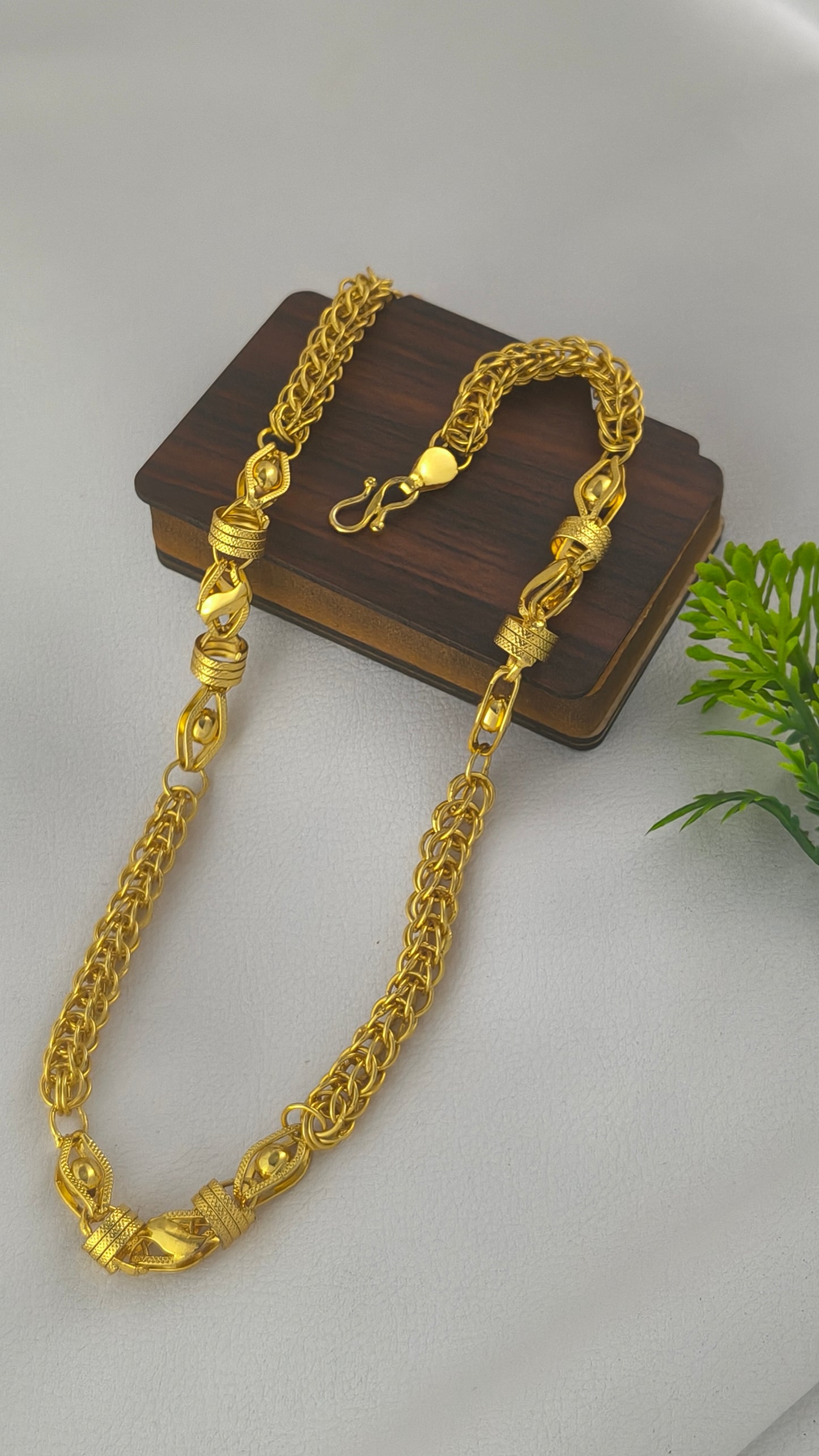 High Gold Plated Indo Design Chain For Men