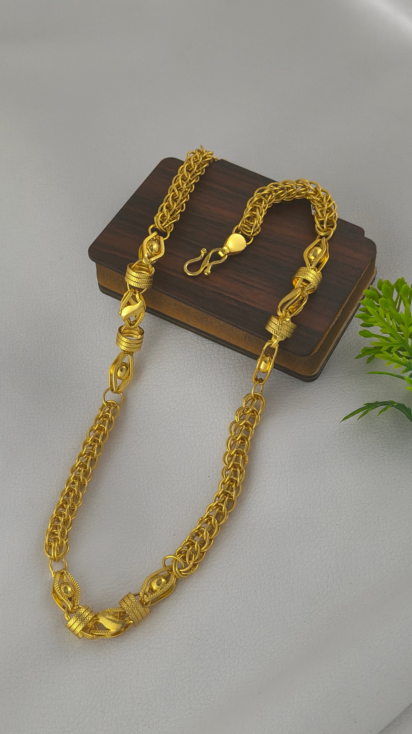 High Gold Plated Indo Design Chain For Men