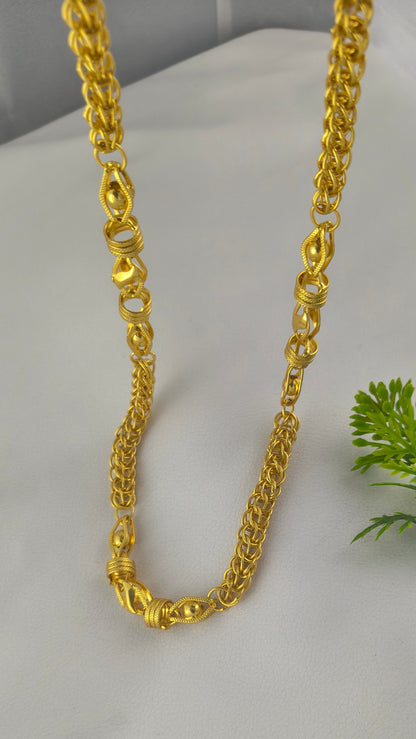 High Gold Plated Indo Design Chain For Men