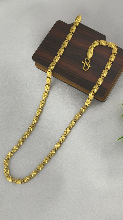 Nawabi Biscuits Chain High Gold Plated