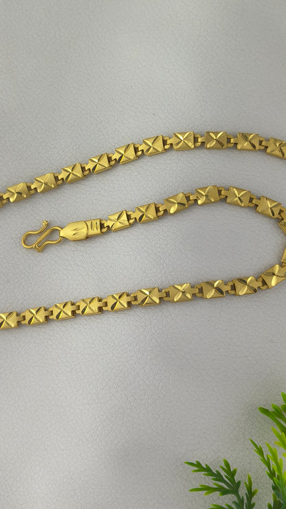 Nawabi Biscuits Chain High Gold Plated