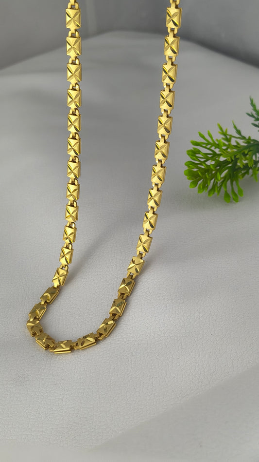 Nawabi Biscuits Chain High Gold Plated