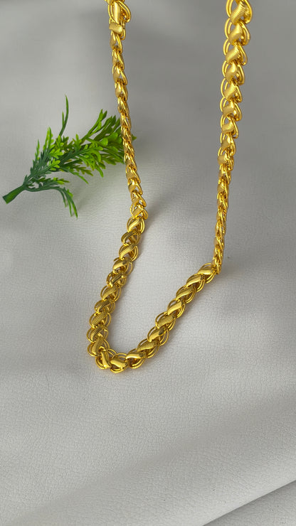 Gold Plated Trending Lotus Design Chain