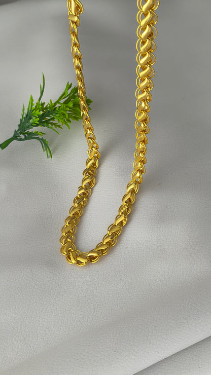 Gold Plated Trending Lotus Design Chain