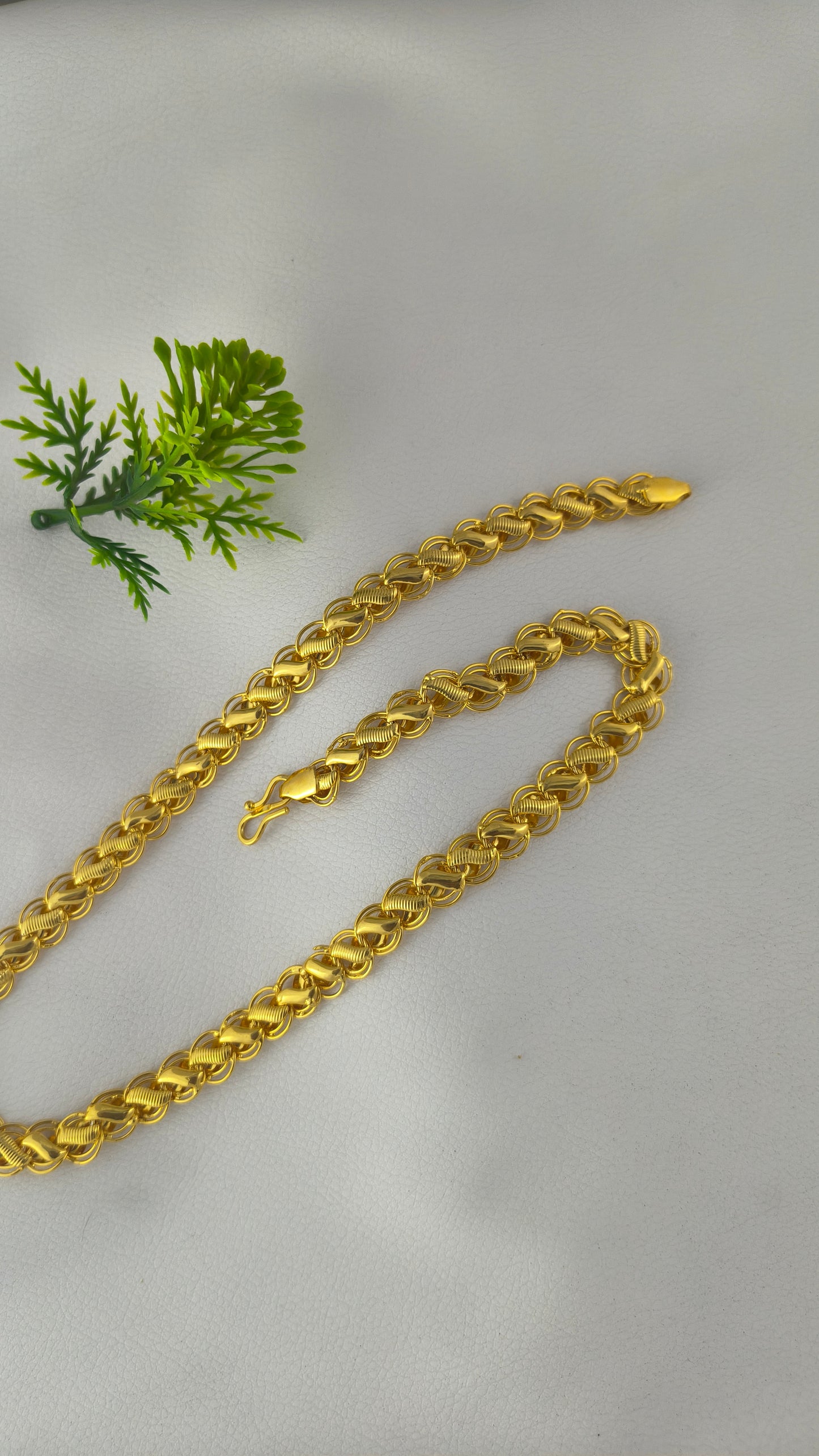Gold Plated Trending Lotus Design Chain