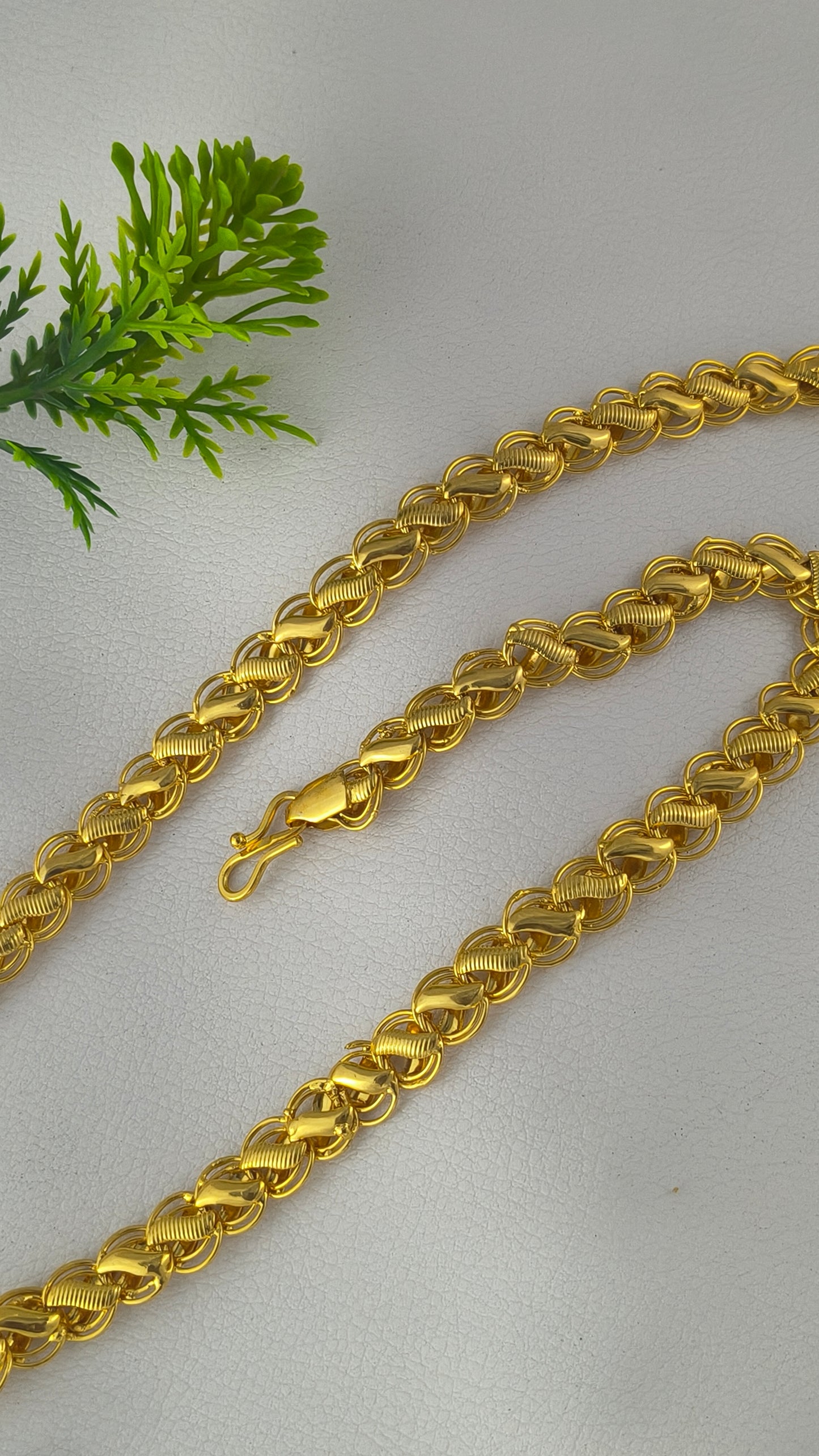 Gold Plated Trending Lotus Design Chain