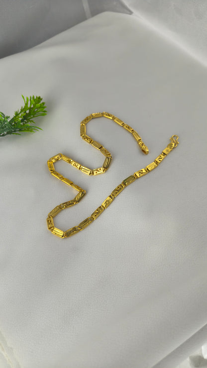 Gold-plated Trending Design Nawabi Biscuit Chain
