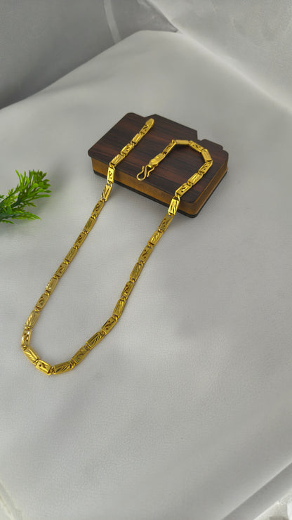 Gold-plated Trending Design Nawabi Biscuit Chain