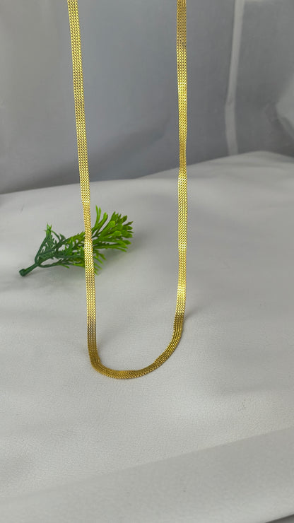 Gold Plated Trending Design Partywear 3Line Chain For Men