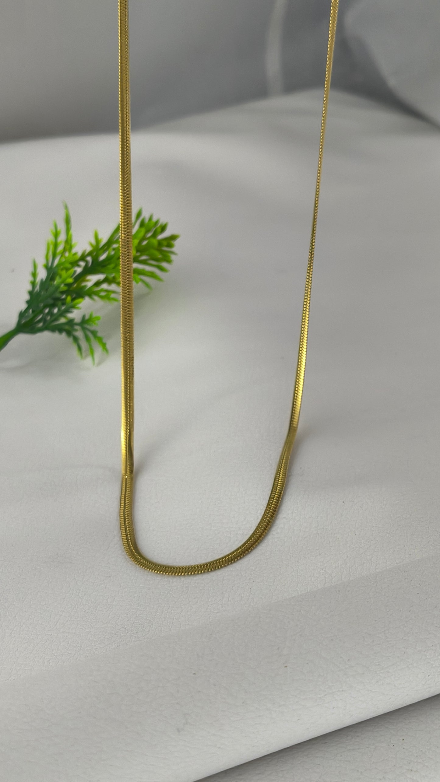 gold-plated herringbone chain For Men