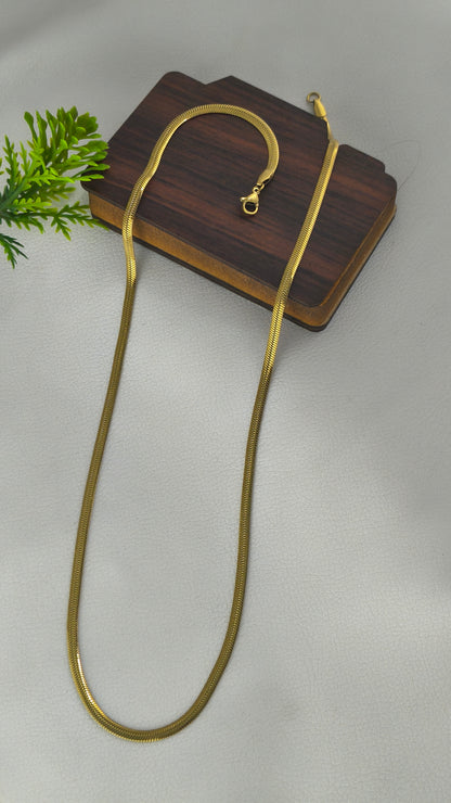 gold-plated herringbone chain For Men