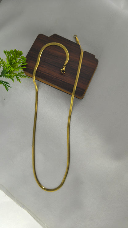 gold-plated herringbone chain For Men