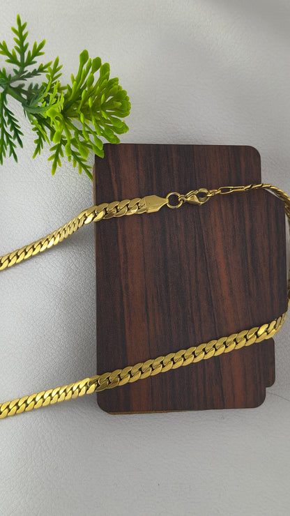 High Gold Plated stainless steel snake chain For Men