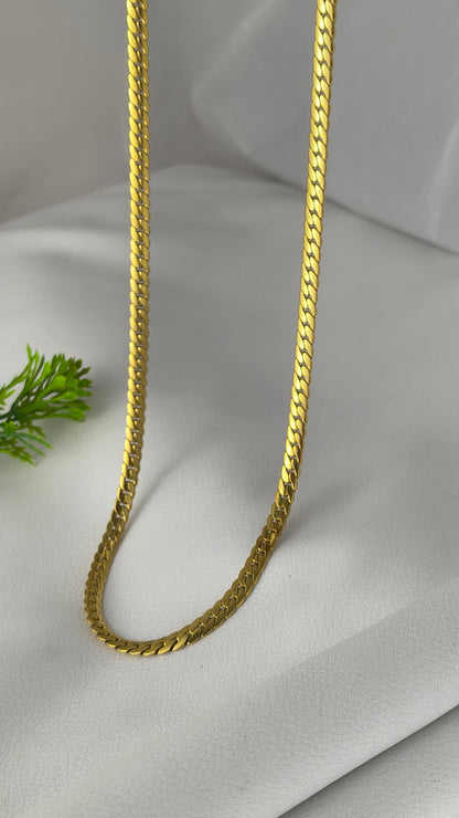 High Gold Plated stainless steel snake chain For Men