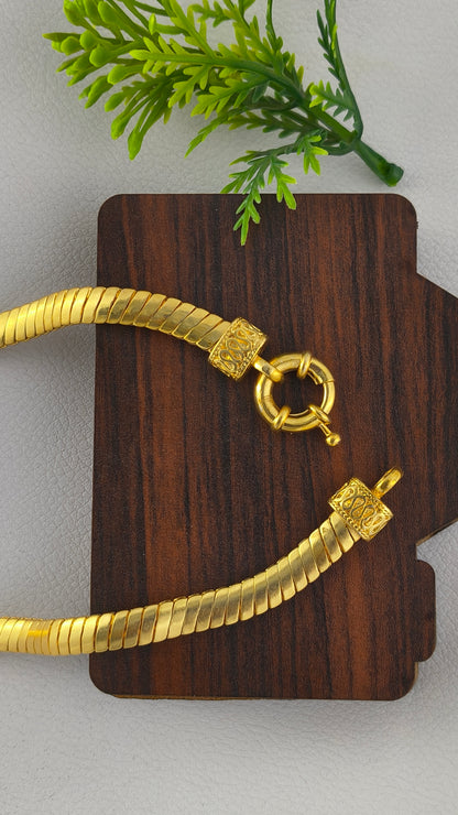 snake-shaped chain Gold plated