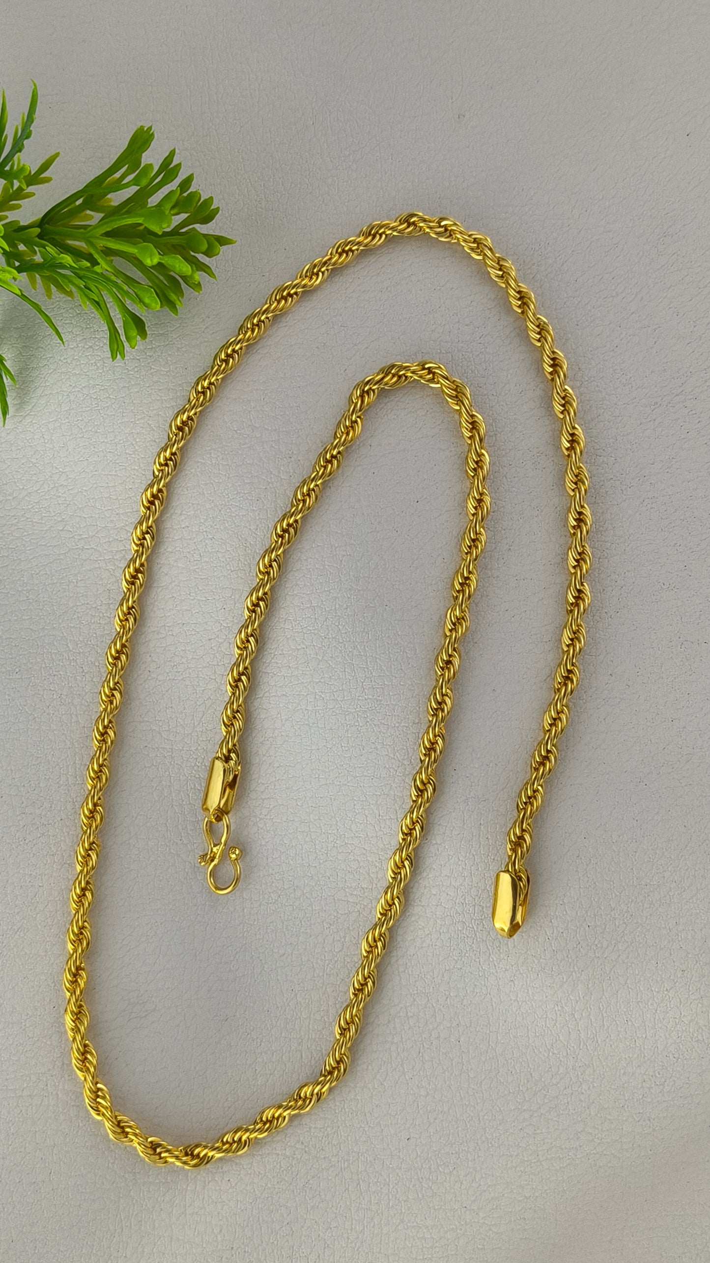 Gold-plated Rope chain For Mem