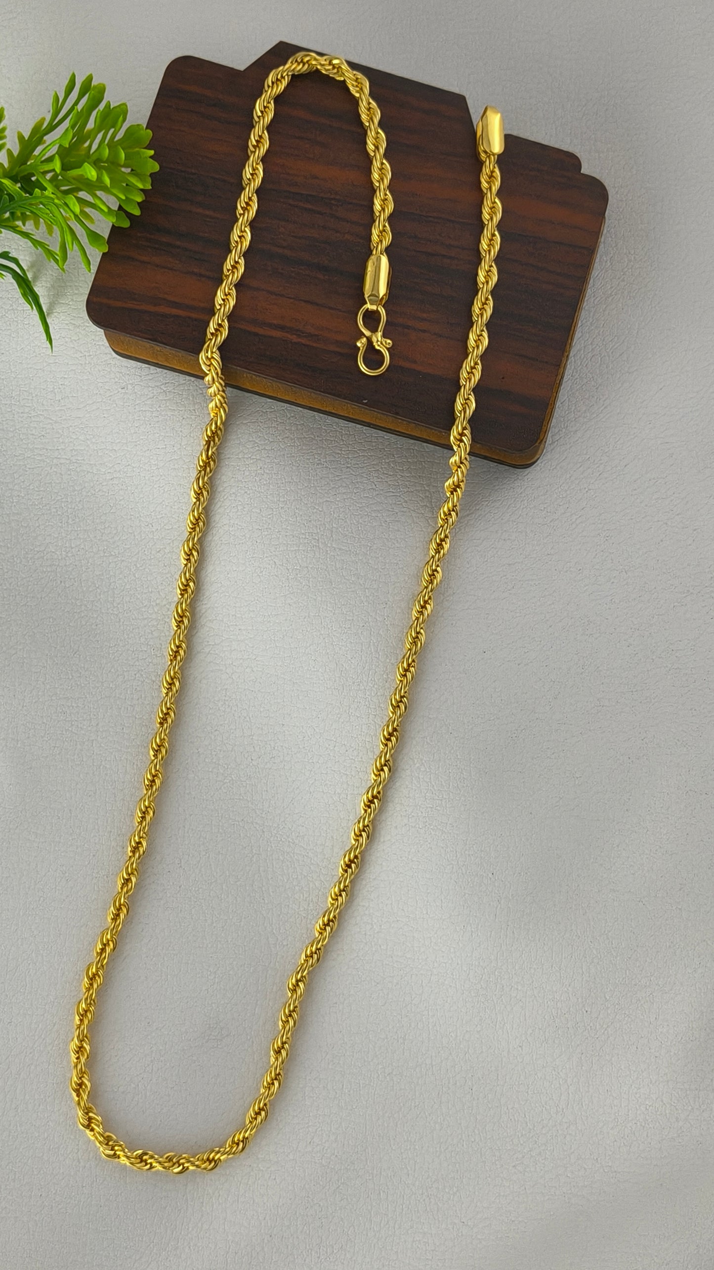 Gold-plated Rope chain For Mem