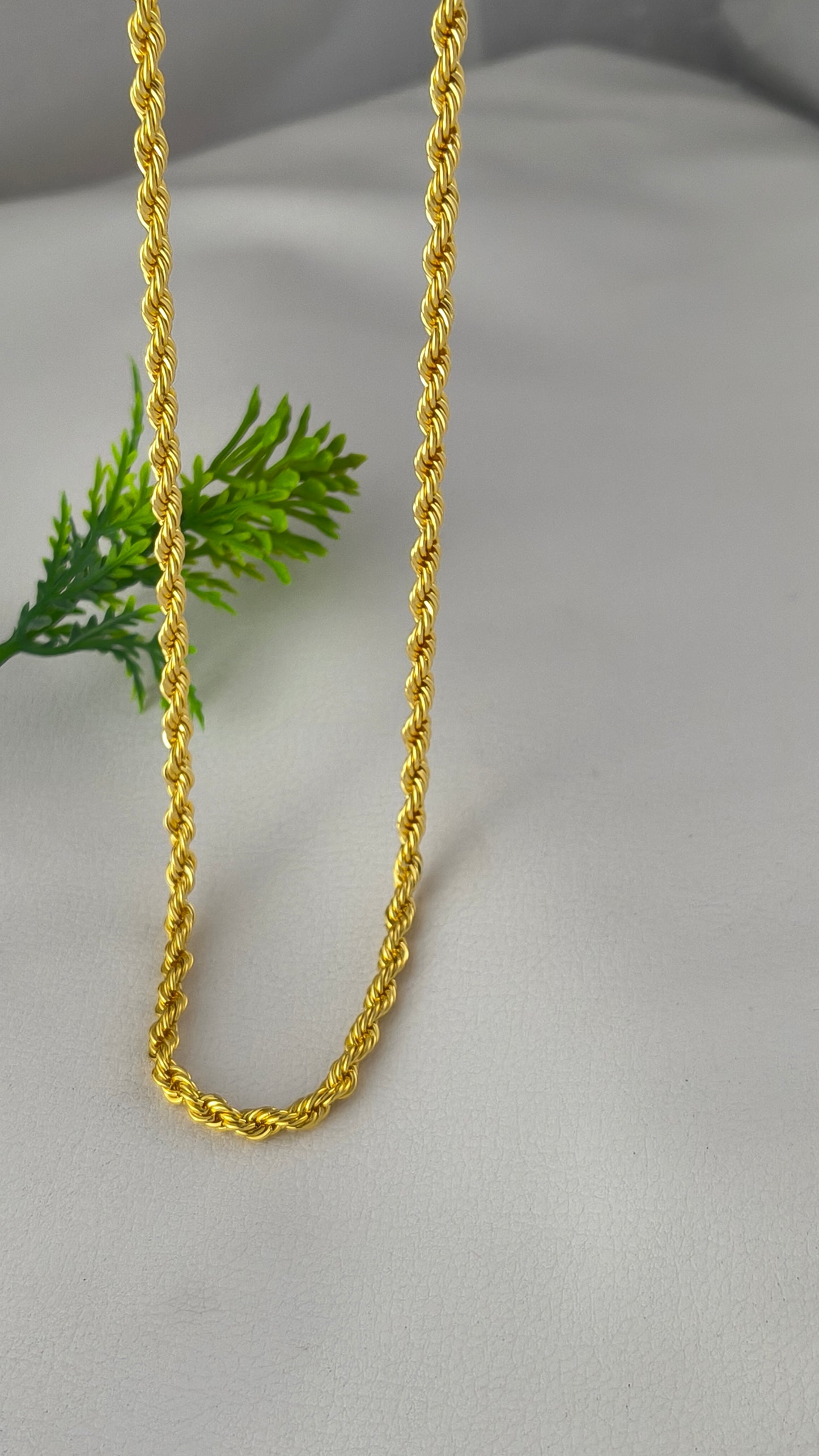 Gold-plated Rope chain For Mem