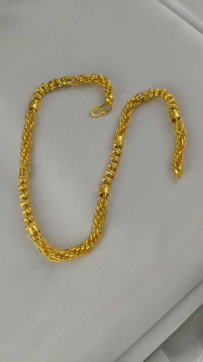 Gold Plated Bahubali heavy design chain for men.