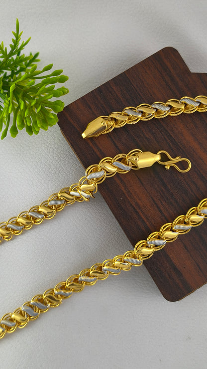 Gold Plated Fashionable Design Kohli Chain For Men
