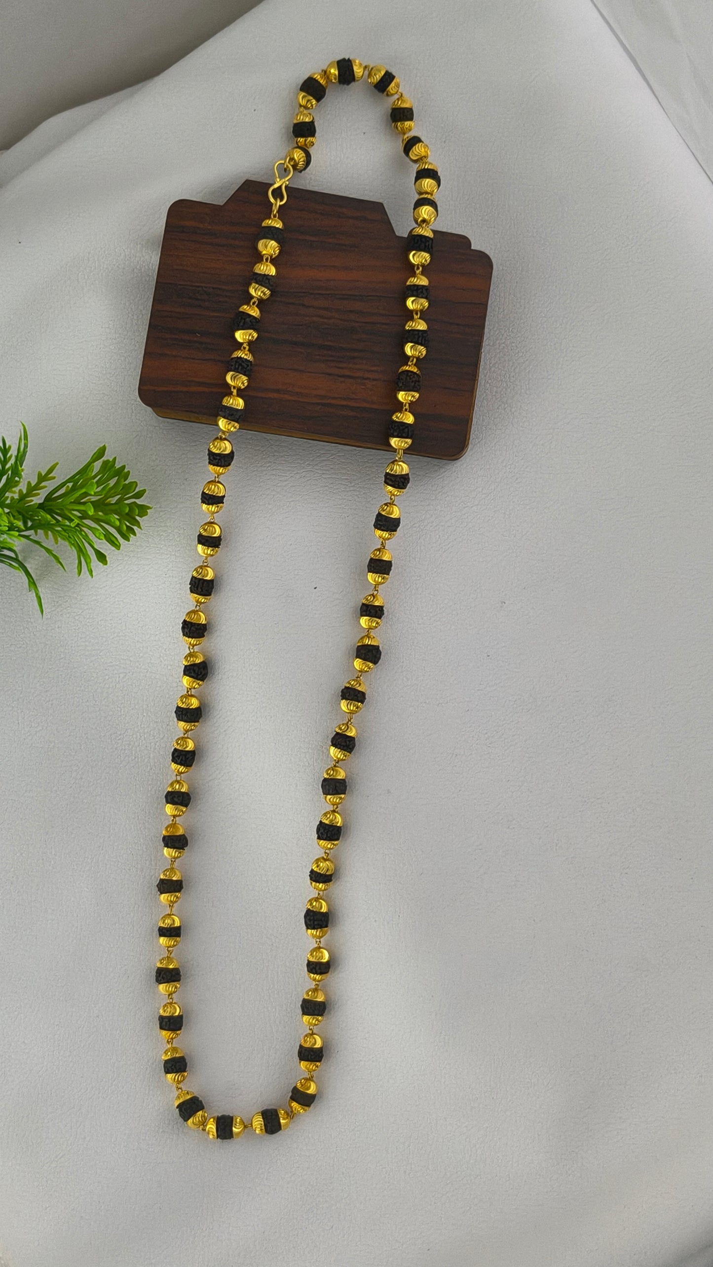 Rudraksha Mala for Men High Gold Plated