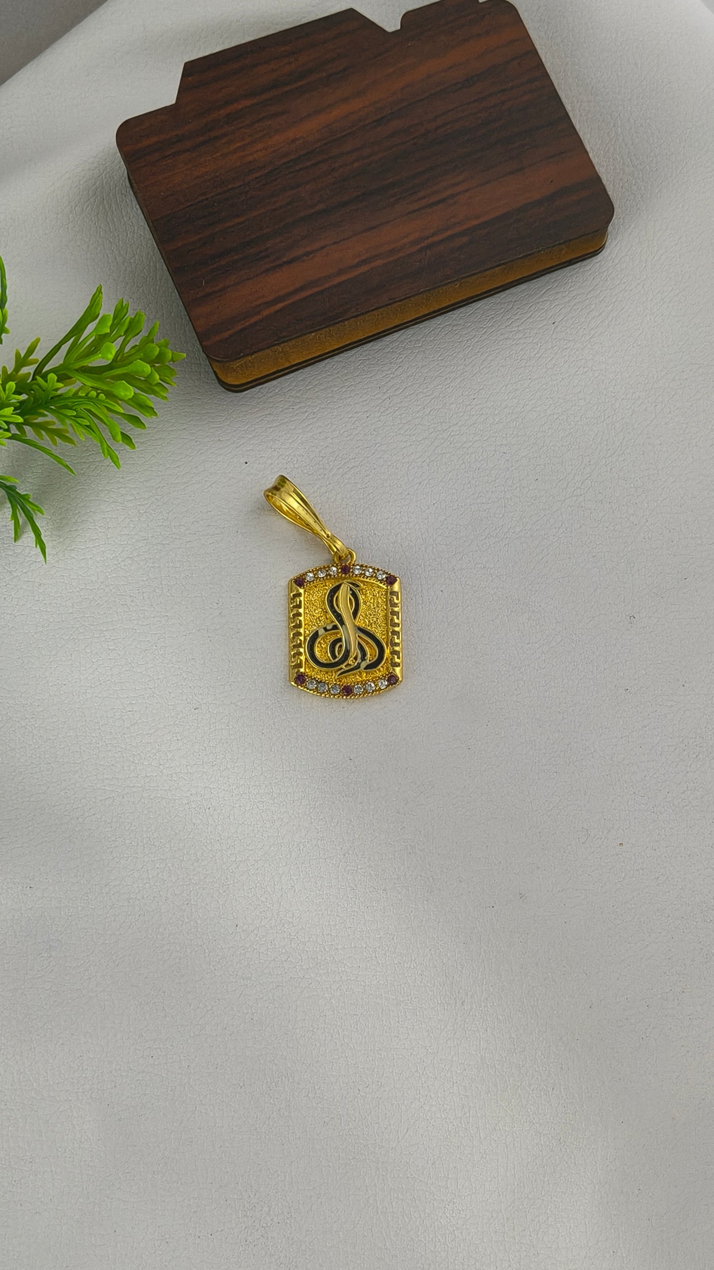 Goga Maharaj Pendant, with diamond embellishment.