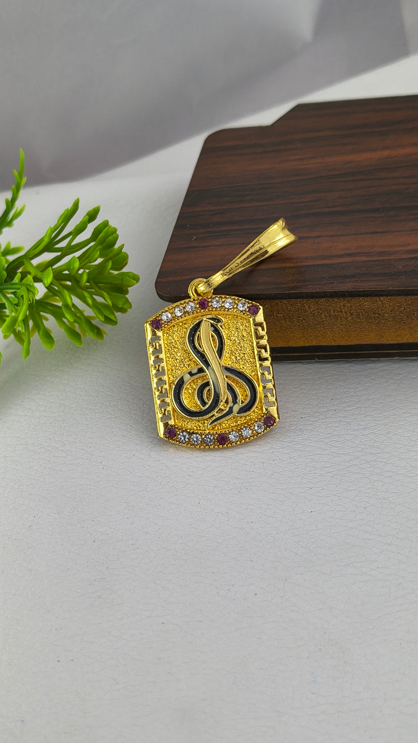 Goga Maharaj Pendant, with diamond embellishment.