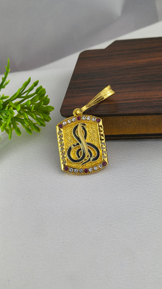 Goga Maharaj Pendant, with diamond embellishment.