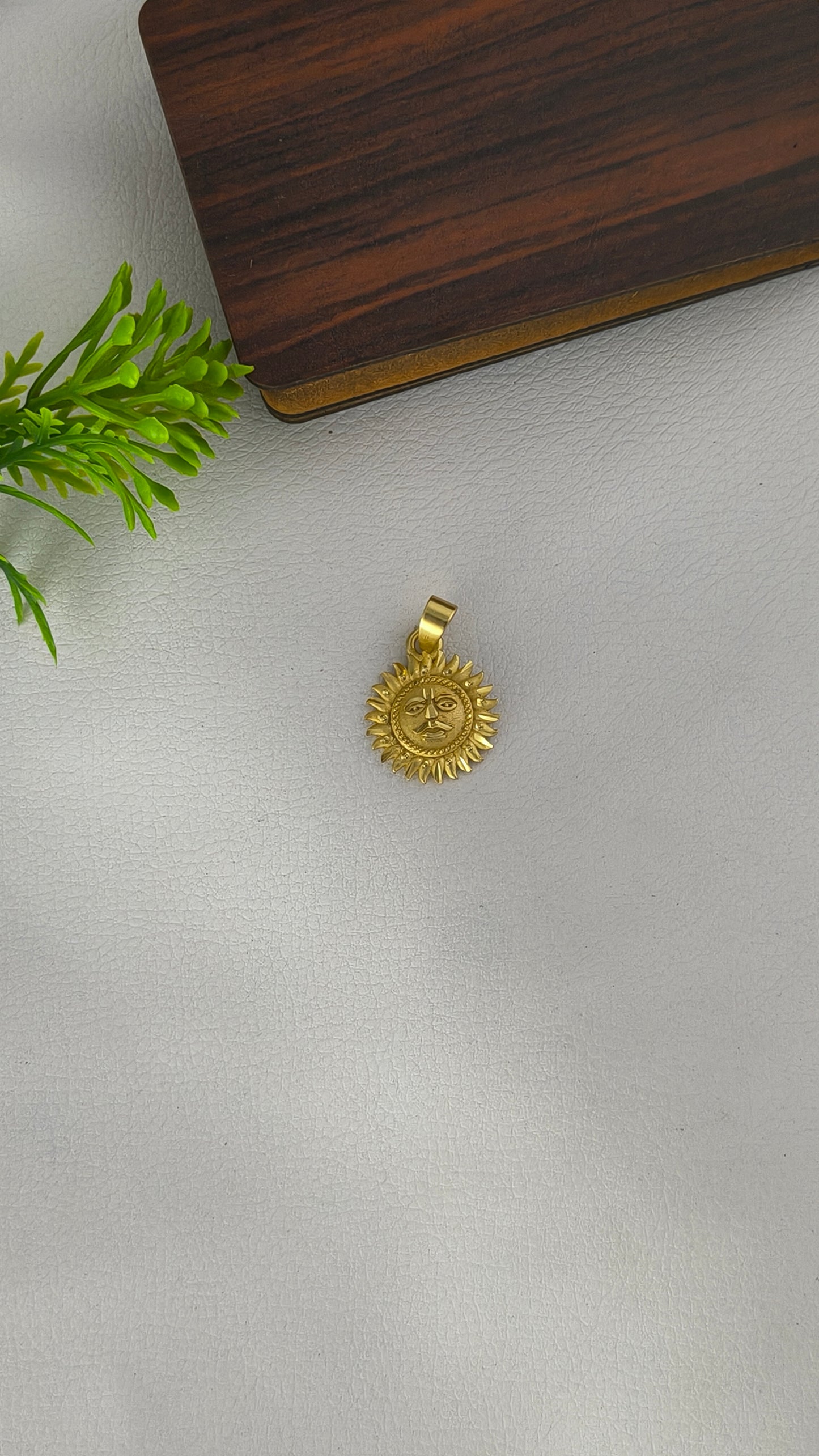 Gold Plated Sun Pendant, Mandavrayji dada Pendant.