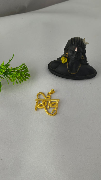 Shiv Pendant Highly Micro Gold Platted.