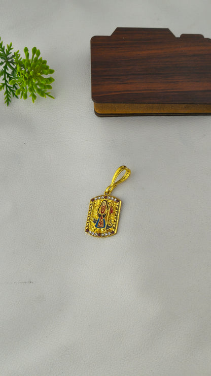 MICRO GOLD MAA KHODAL RAJWADI PENDANT FOR MEN DESIGN
