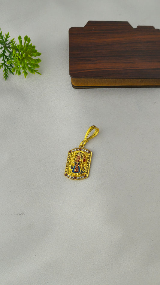MICRO GOLD MAA KHODAL RAJWADI PENDANT FOR MEN DESIGN