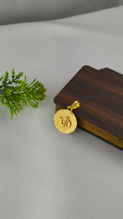 OM Highly Gold Plated Pendant From Arbuda Imitation.